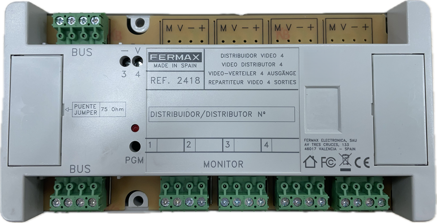 FERMAX 2418 DISTRIBUIDOR VIDEO MDS 4 SALIDAS - Profermax