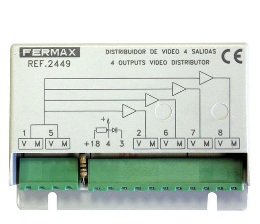 FERMAX 2449 DISTRIBUIDOR VIDEO 4 SALIDAS - Profermax