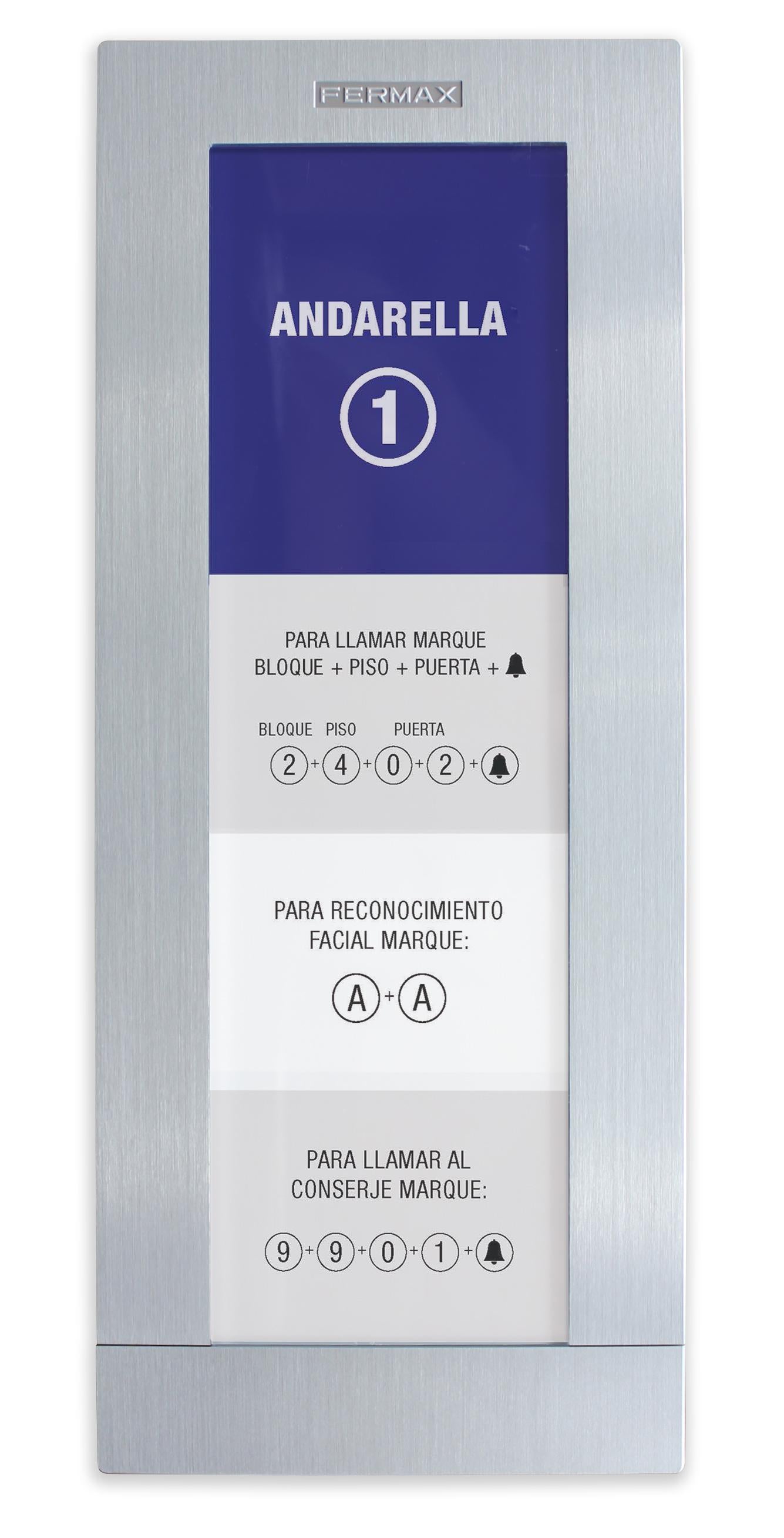 FERMAX 9536 PLACA DIRECTORIO MILO MEET - Profermax
