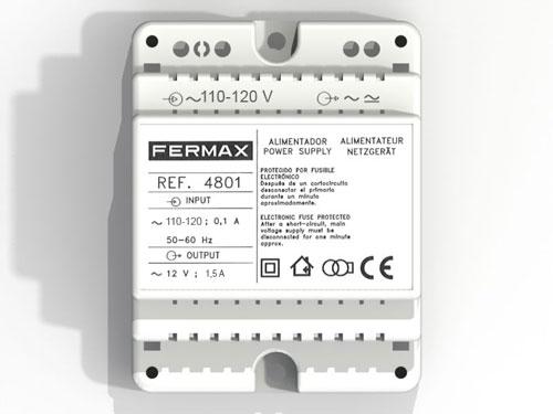 FERMAX 4801 ALIMENT. DIN4 110-120VAC/12VAC-1.5A - Profermax